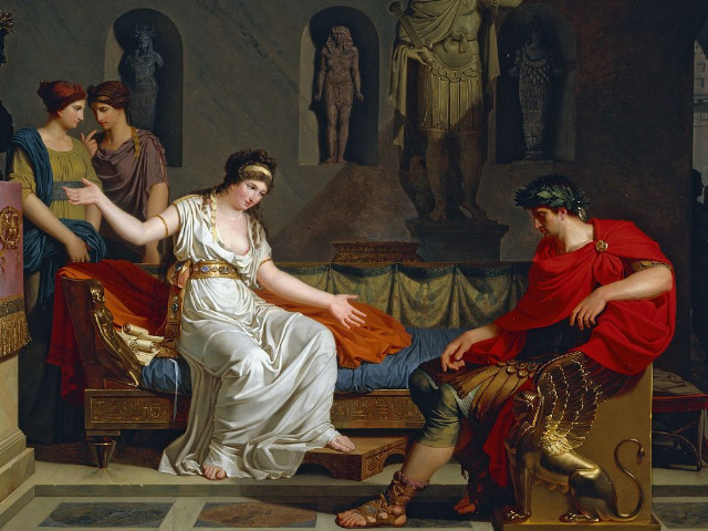 屋大维继承恺撒的财产,回到罗马接受挑战,开创罗马的