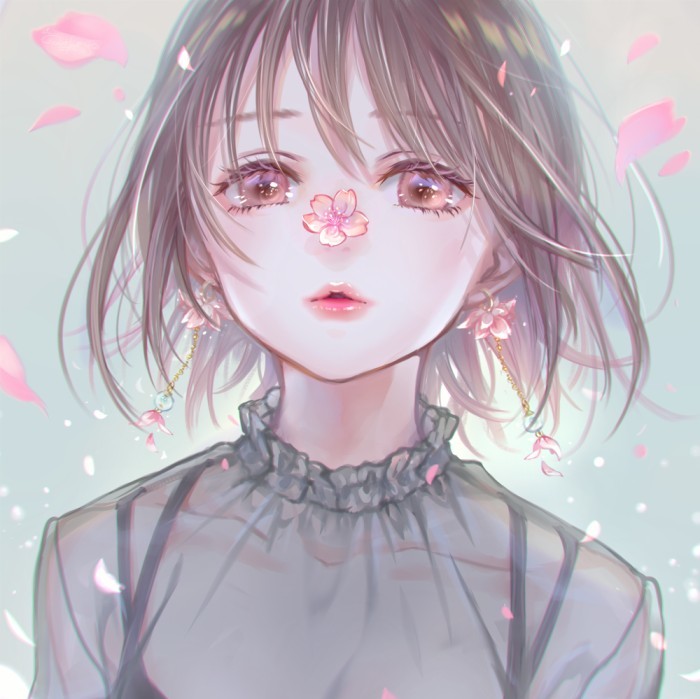 ins风·动漫·女生头像:即使一无所有,也要美好的不像