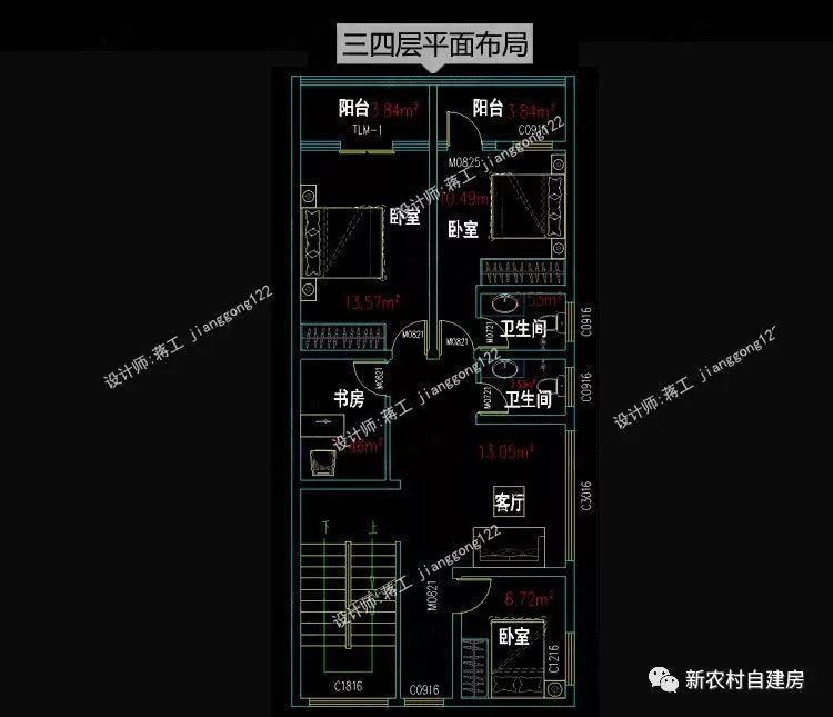 宽5米地基狭长的房子怎么设计,2款案例告诉你,小面积别墅也很有气场