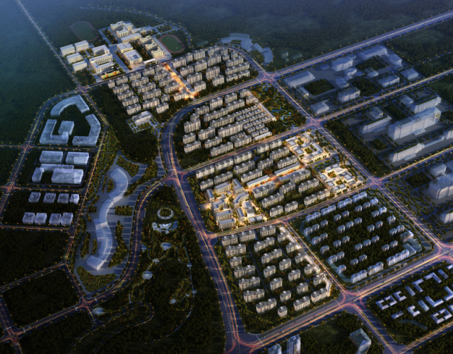 延安·阳光城位于延安新区门户位置—市政府西侧,与新区市政府仅一