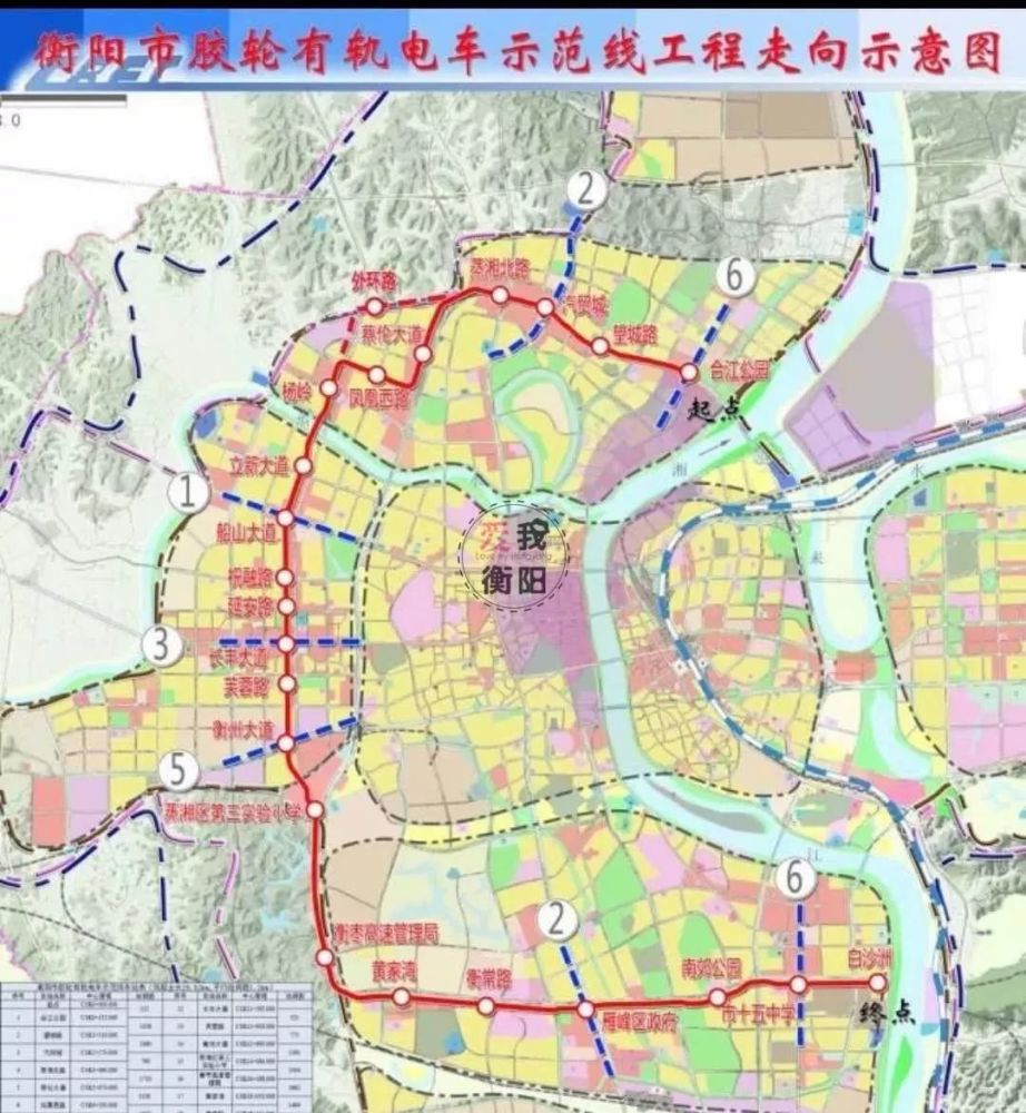 衡阳城区即将迎来有轨交通时代!线路图全曝光