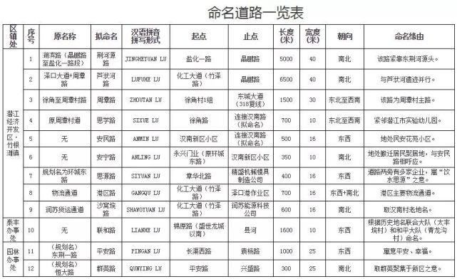 以后不要叫错了！潜江17条道路和17条河渠更名(图3)