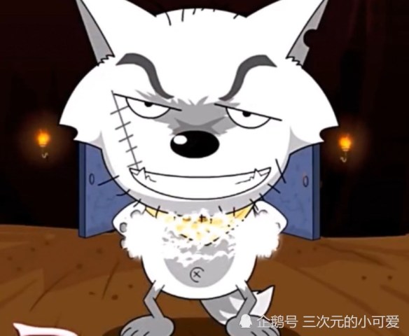 当灰太狼去掉疤痕后,才知道有多帅,难怪红太狼不选小
