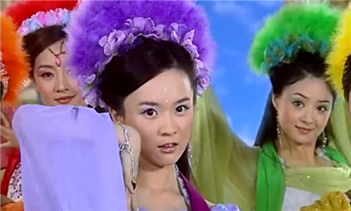 欢天喜地七仙女:7位仙女跳舞最美画面,就是"仙女戏珠",美呆