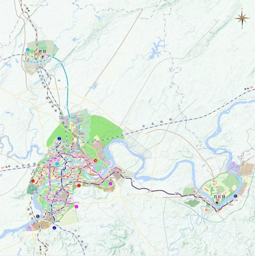 泸州市城乡规划管理局官网上公布了《泸州城市轨道交通线网规划推荐