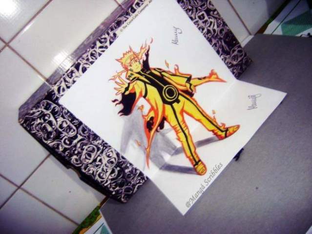 火影3d立体画.这是要逆天了啊