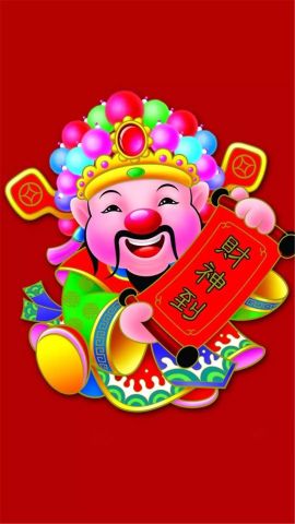 iphone壁纸 | 2019新年财神(发财)壁纸