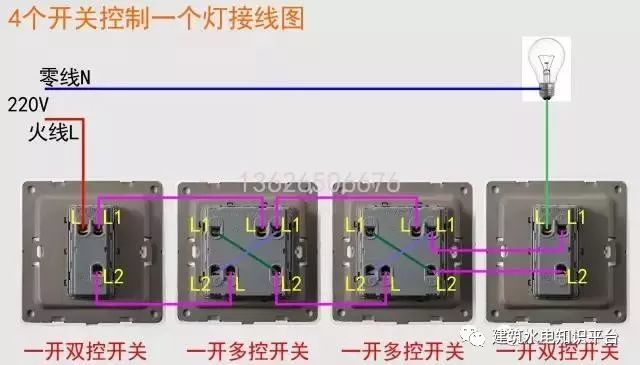 常用开关接线图学完自己就会了