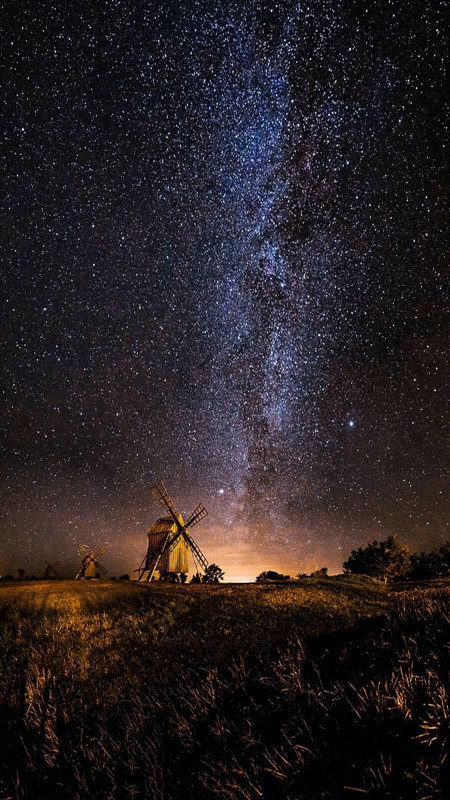 ins唯美·治愈系·星空壁纸:向夜晚借星空,像黄昏借