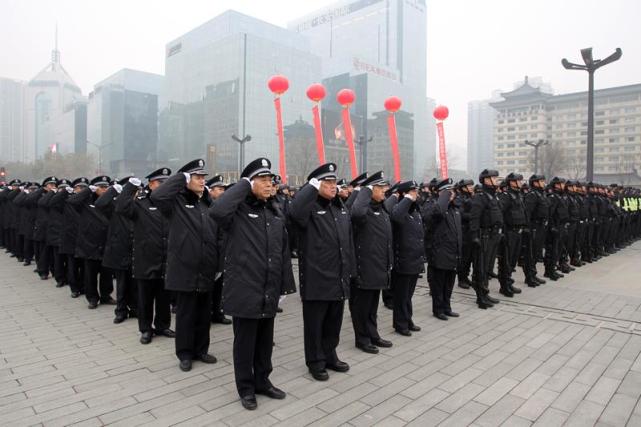 西安警方举行 2019扫黑除恶誓师大会