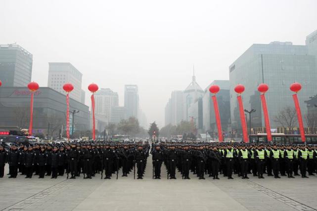 西安警方举行 2019扫黑除恶誓师大会