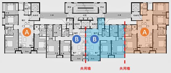 住宅两个单元怎么搭接_老小区住宅单元入户厅(3)