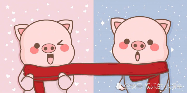 高逼格·呆萌·情侣头像,看到可爱的"招财猪"后,网友:求原图