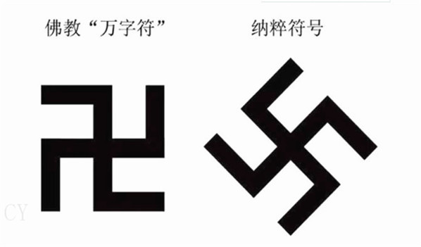 希特勒为啥用"卐"作为纳粹标志?"卐"和"卍"有啥区别?