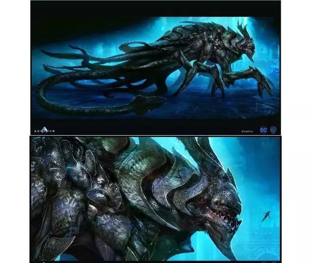 《海王》远古怪兽卡拉森形象曝光,堪比《环太平洋》怪兽和哥斯拉