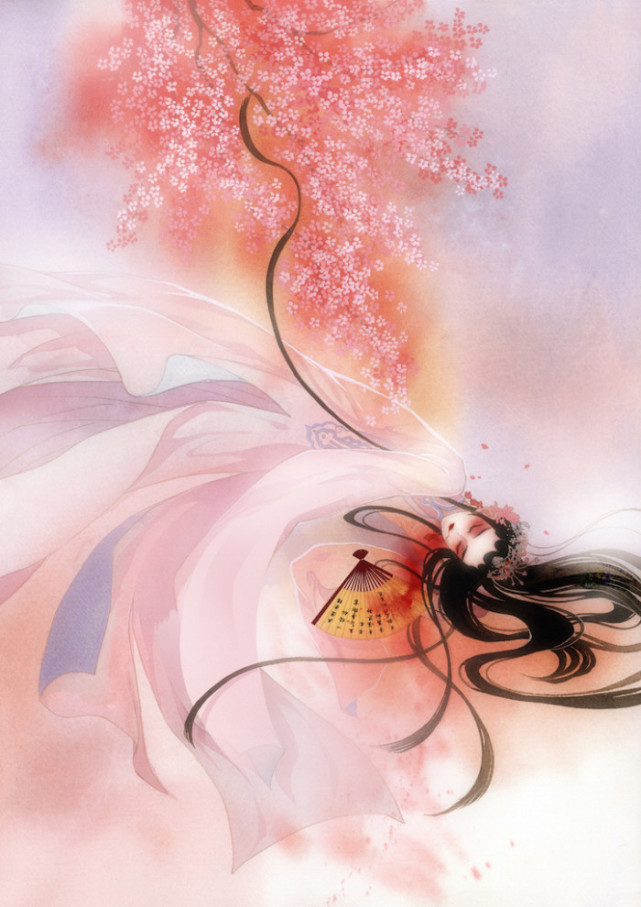 清浅粉色·古风·壁纸:"有情不必终老,暗香浮动恰好"