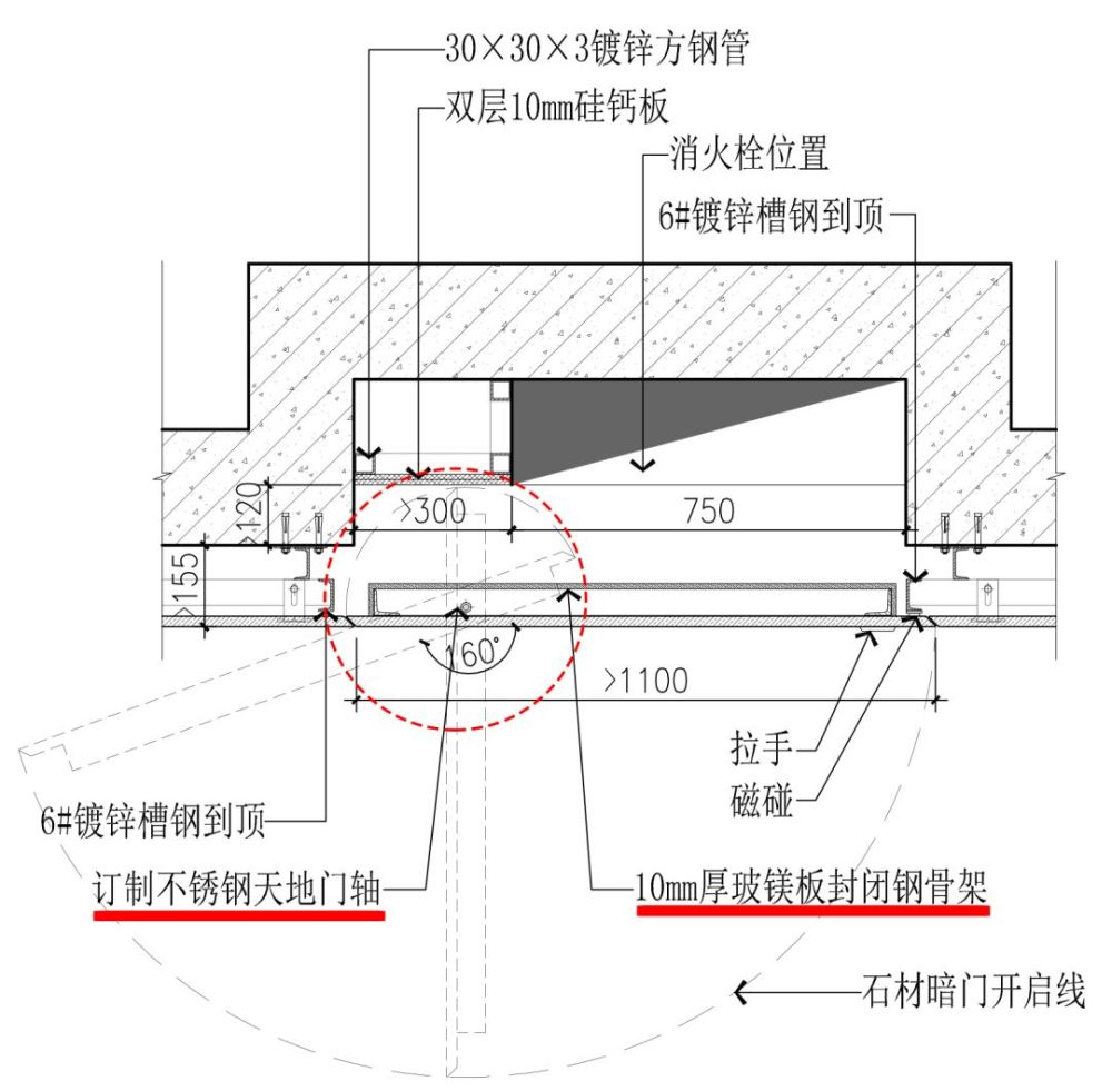 暗门3种饰面材料"石材/木饰面/壁纸"工艺节点解析