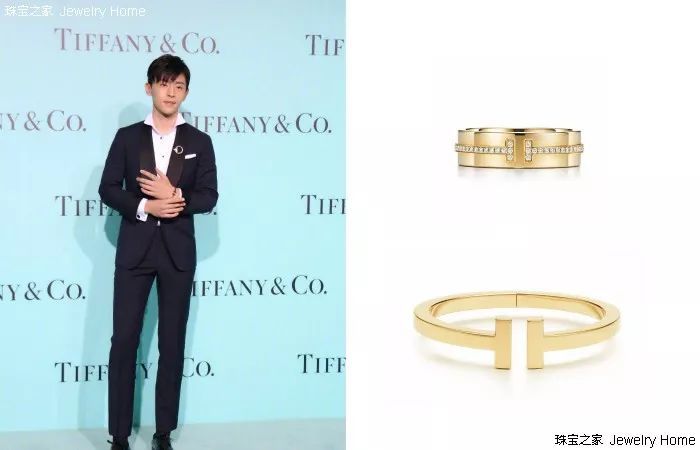 蒂芙尼 tiffany t系列 18k黄金镶钻戒指 售价:rmb 26,500