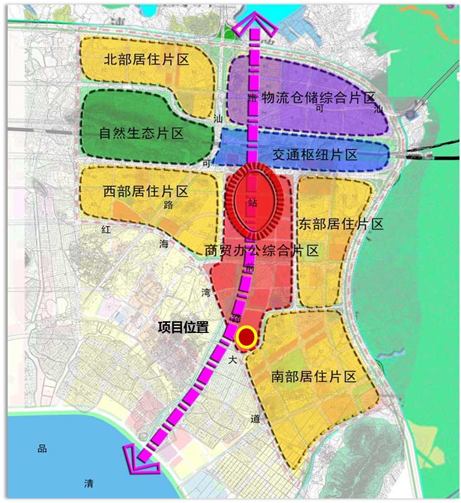 汕尾市中央商务区规划图