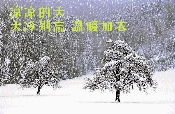冬天早安正能量简短的励志语天冷了下雪动态问候祝福语图片