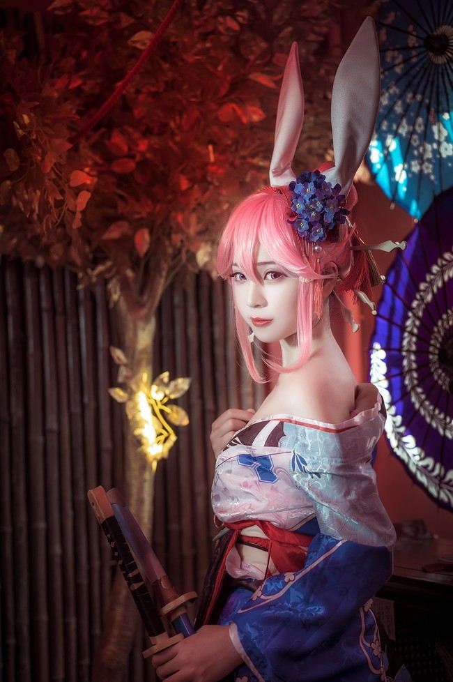 cos:八重樱,和服信花舞伎