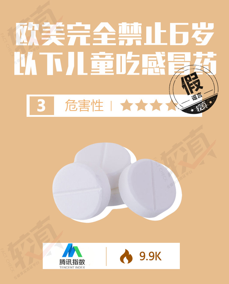 欧美完全禁止6岁以下儿童吃感冒药?近期十大