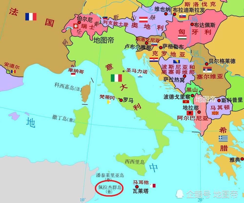 看地图才知道,意大利在非洲还有领土