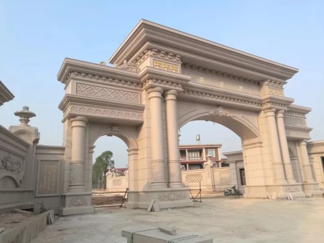 独栋别墅石材大门设计参考