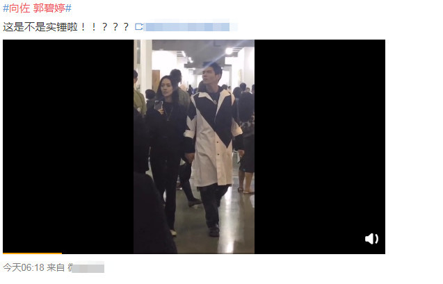 35岁郭碧婷恋情疑曝光,与小一岁向佐牵手靠肩