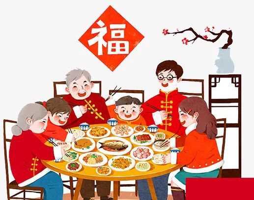 过年买碗说是添人口是呜_过年简笔画