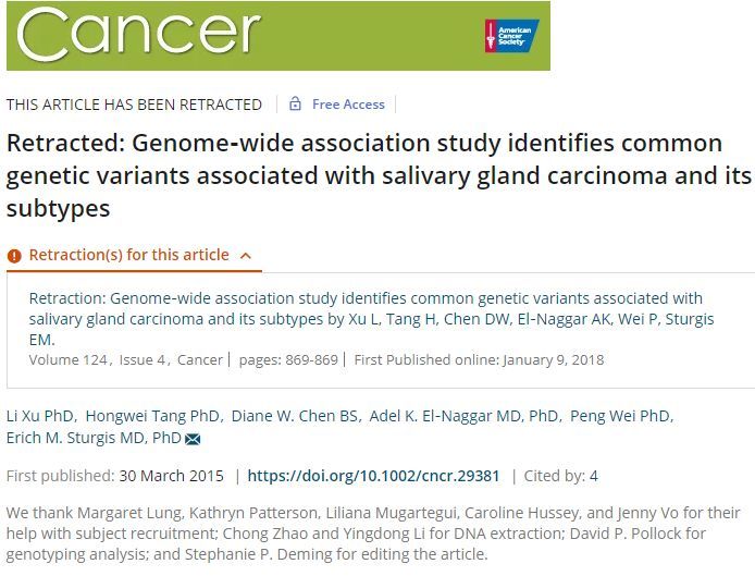 《科学家》公布2018轰动学术界的论文撤回事
