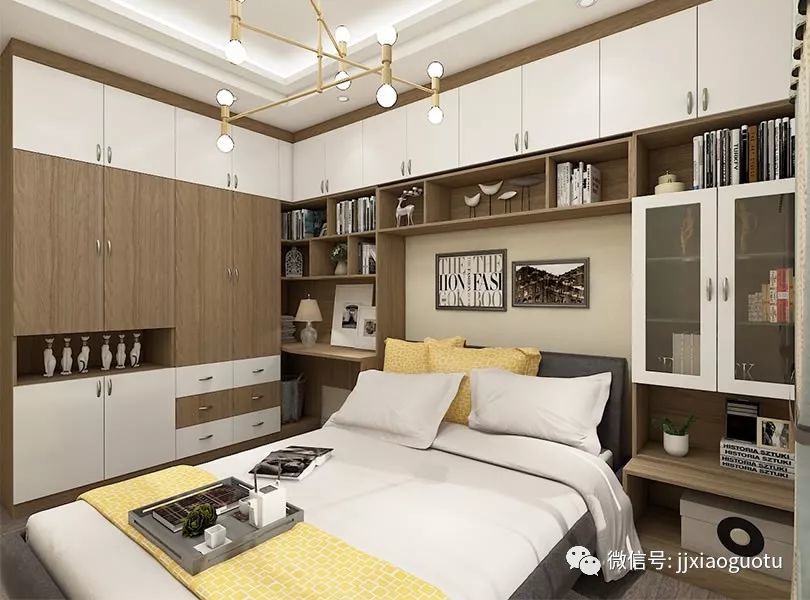 卧室装修效果图-卧室全屋定制家具效果图-舒舒服服睡