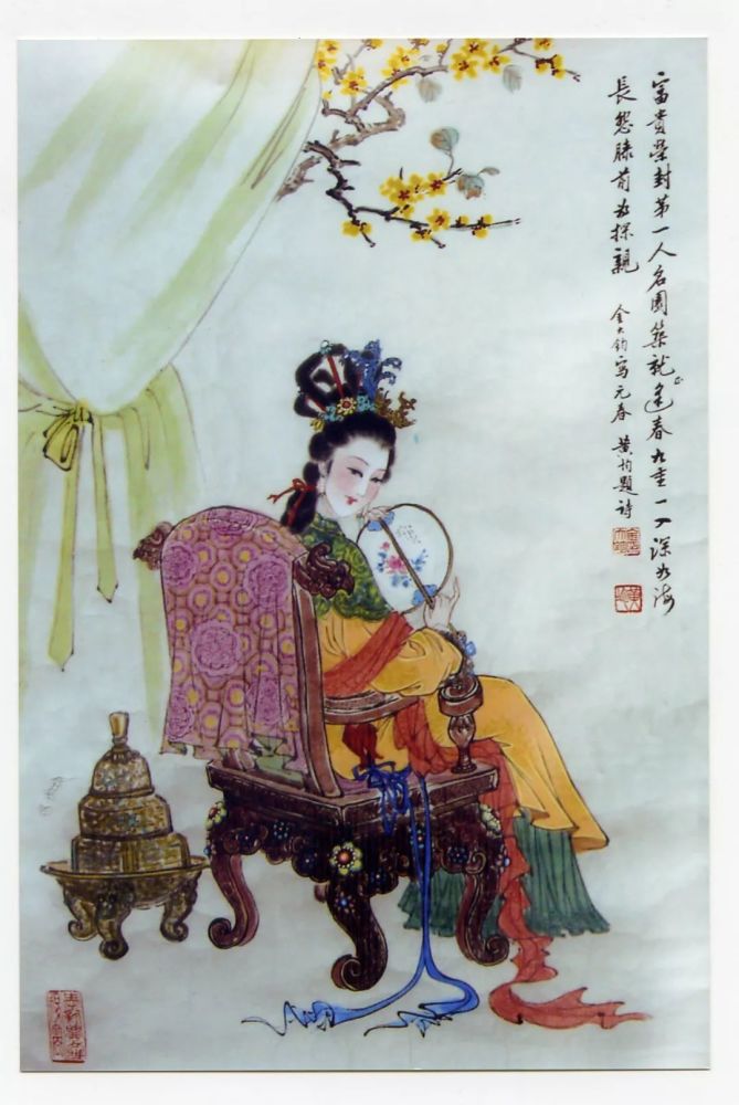 金大钧工笔重彩人物之金陵十二钗