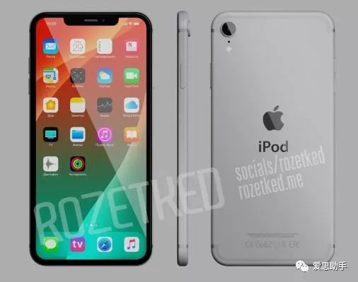 苹果iPod Touch 7概念渲染图放出:刘海全面屏加
