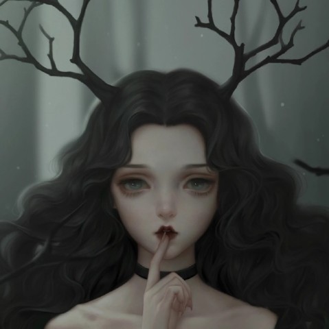 暗黑系·二次元·动漫女生头像:你有没有因为一个人