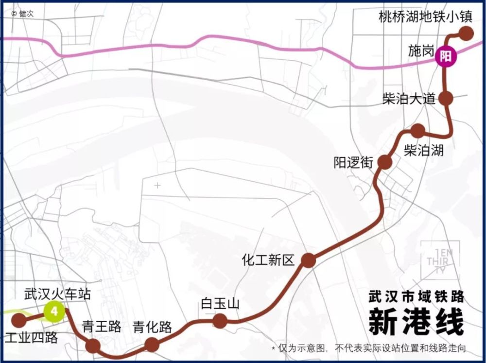 地铁11号线葛店段起于11号线东段工程终点左岭站(不含),终点位于葛店