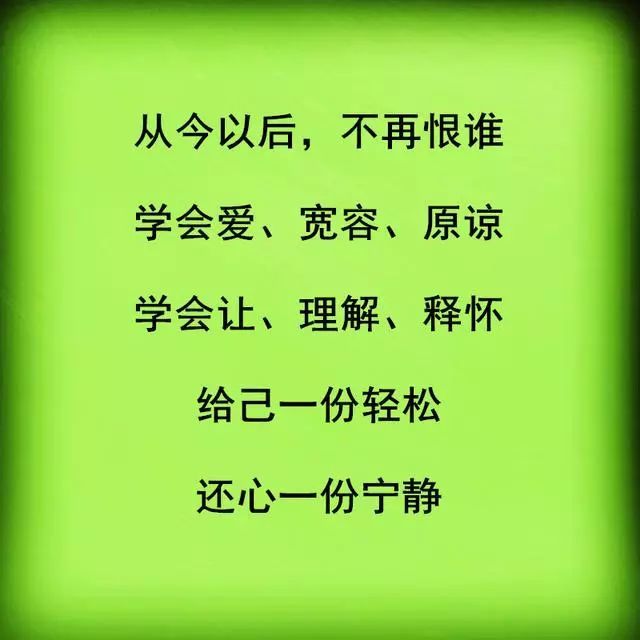 从今以后,别再恨谁,把他们放下吧