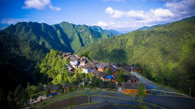 从空中观赏苗族原生态古村落,探寻台江最有魅力的苗寨桃源