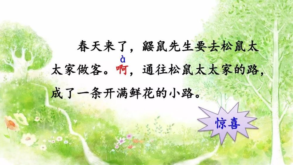 统编版二年级下册第3课开满鲜花的小路教学视频知识点练习