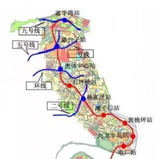东环线包含东环线正线,机场支线和黄茅坪支线,全线有望2021年建成