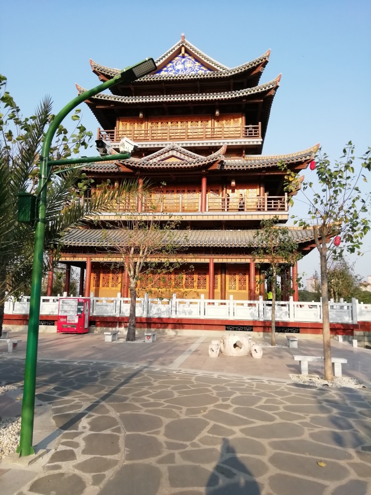 湛江市遂溪孔子文化城的文昌阁,高贵典雅,古香古色