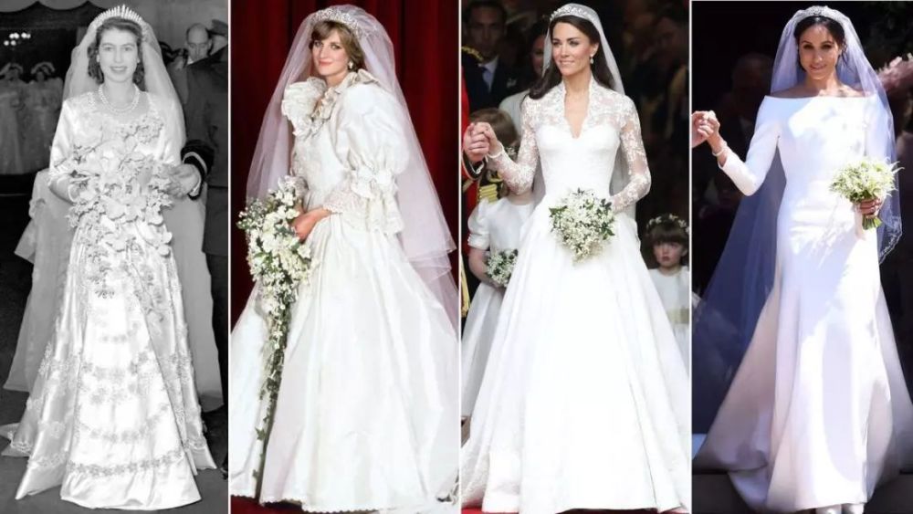 英国皇室婚纱大盘点，竟然有人敢比女王还大牌!