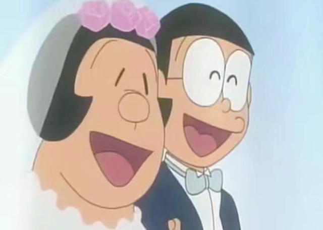 哆啦a梦:大雄明明是和胖妹结婚,却被他们的后代给改变