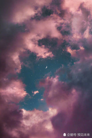 ins唯美·星空·月牙壁纸:夜空中最亮的星,请指引我