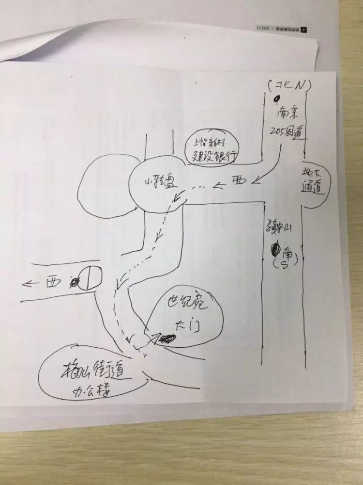 一见面,我们就笑着跟项先生说:" 您还真是个活地图,地图画得比导航准
