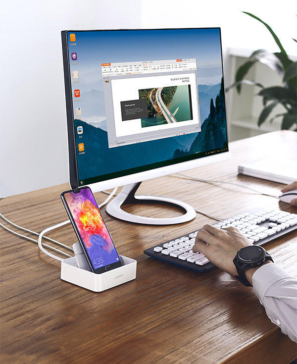 手机这样投屏到电视上秒变电脑,处理工作及大