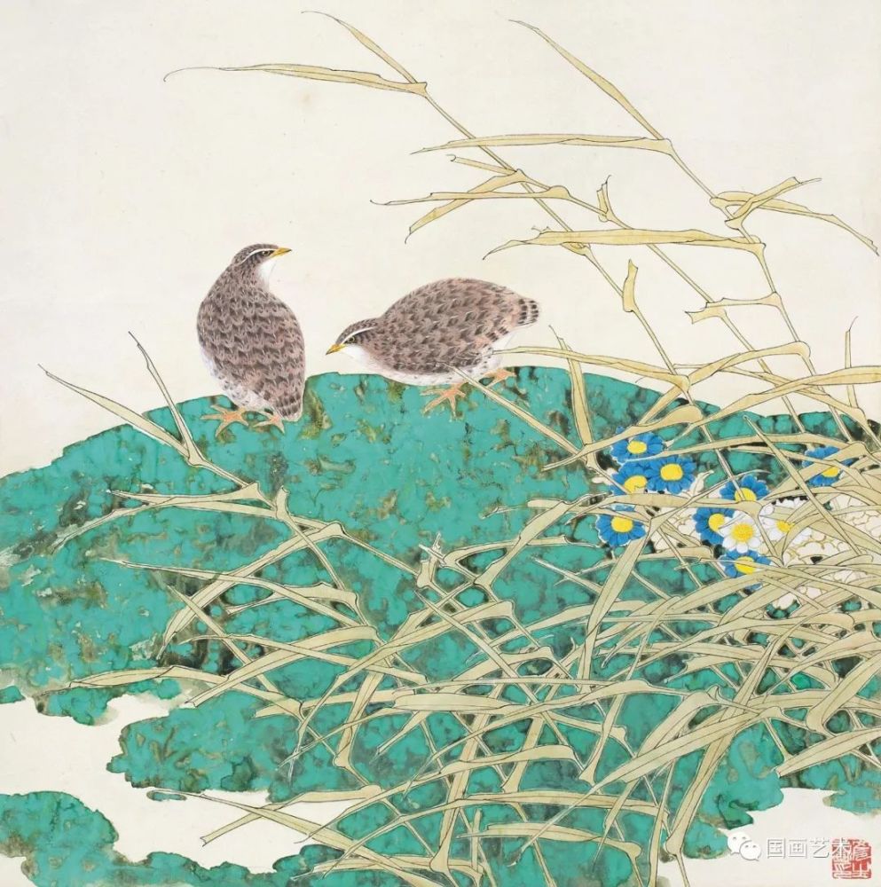 岁岁平安——国画中的鹌鹑辑录欣赏