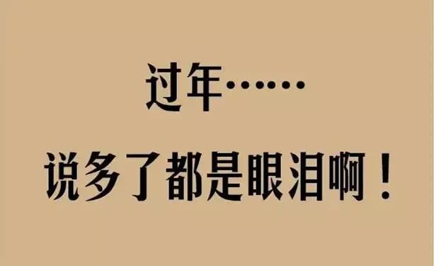 过年是啥一个字累