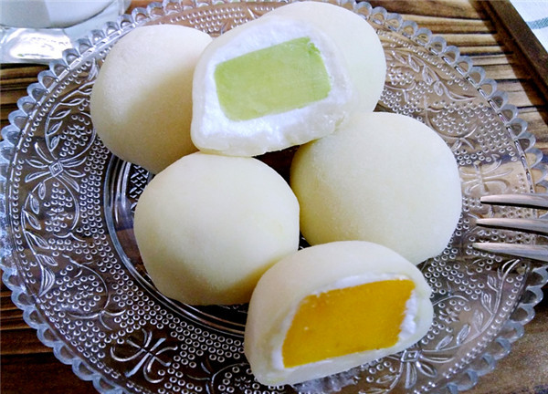 这种叫摩提的日本传统点心,以前没听过,原来