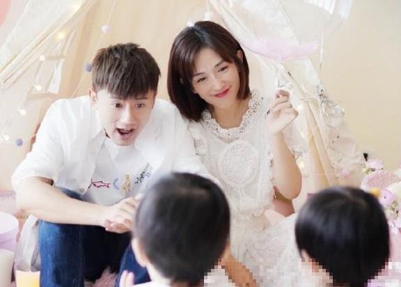 张杰谢娜更博晒出一家四口合照,为女儿庆生,网